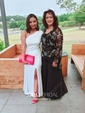 Mermaid One Shoulder Jersey Long Sleeves Modest Prom Dresses