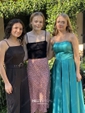 Burgundy Ball Gown Strapless Satin Prom Dresses