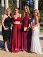 Sheath/Column V-neck Jersey Backless Prom Dresses With Ruched