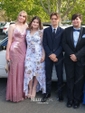 Mermaid V-neck Sparkly Sequin Prom Dresses With Appliques
