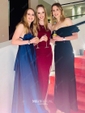 Sheath/Column Halter Jersey Cut Out Prom Dresses