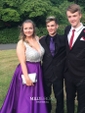 Ball Gown V-neck Backless Satin Prom Dresses With Beading