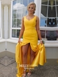 Mermaid Sweetheart Satin Prom Dresses With Ruched
