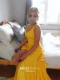 Mermaid Sweetheart Satin Prom Dresses With Ruched