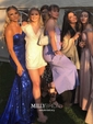 Black Mermaid Strapless Sparkly Sequin Prom Dresses