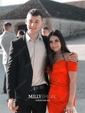 Mermaid Off-the-shoulder Satin Prom Dresses With Split