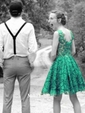 Black Ball Gown V-neck Lace Prom Dresses With Appliques