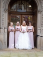 Ball Gown/Princess V-neck Tulle Court Train Wedding Dresses With Beading
