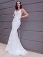 Mermaid V-neck Sparkly Sequin Prom Dresses