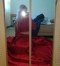 Ball Gown Illusion Lace Satin Long Sleeves Two Piece Prom Dresses