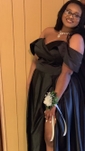 Ball Gown Off-the-shoulder Satin Modest Prom Dresses With Ruched