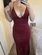 Sheath/Column V-neck Jersey Backless Prom Dresses With Ruched