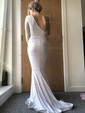 Mermaid One Shoulder Jersey Long Sleeves Modest Prom Dresses