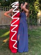 A-line Halter Chiffon Cut Out Prom Dresses With Ruched