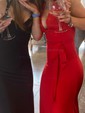 Mermaid Halter Jersey Backless Prom Dresses