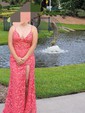 Mermaid V-neck Lace Prom Dresses With Appliques