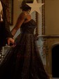 Princess Sweetheart Glitter Court Train Prom Dresses
