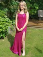 Mermaid Scoop Neck Sparkly Sequin Prom Dresses