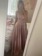 A-line Scoop Neck Satin Prom Dresses With Ruched