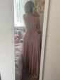A-line Scoop Neck Satin Prom Dresses With Ruched
