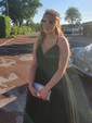 Black A-line V-neck Floor-length Tulle Prom Dresses With Split