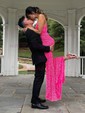 Sheath/Column One Shoulder Sparkly Velvet Sequin Prom Dresses