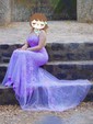 Trumpet/Mermaid Sweep Train Scoop Neck Tulle Lace Appliques Lace Prom Dresses