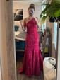 Sheath/Column Floor-length One Shoulder Velvet Sequins Prom Dresses