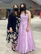 Ball Gown Scoop Neck Tulle Prom Dresses With Appliques