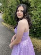 Ball Gown Scoop Neck Tulle Prom Dresses With Appliques