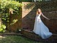 Ball Gown V-neck Tulle Court Train Wedding Dresses With Appliques Lace