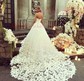 Ball Gown/Princess Sweetheart Tulle Chapel Train Wedding Dresses With Flower(s)
