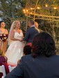 Ball Gown/Princess V-neck Tulle Sweep Train Wedding Dresses With Appliques Lace
