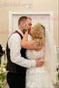 Ball Gown/Princess V-neck Tulle Sweep Train Wedding Dresses With Appliques Lace