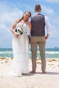 Ball Gown/Princess V-neck Lace Tulle Floor-length Wedding Dresses With Buttons