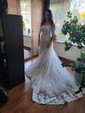 Ball Gown Off-the-shoulder Tulle Court Train Wedding Dresses With Appliques Lace