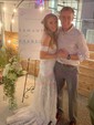 Sheath/Column Off-the-shoulder Lace Sweep Train Wedding Dresses