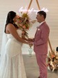 Sheath/Column Off-the-shoulder Lace Sweep Train Wedding Dresses