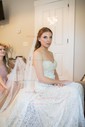 Sheath/Column Off-the-shoulder Lace Sweep Train Wedding Dresses