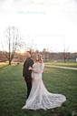 Sheath/Column Sweetheart Lace Sweep Train Wedding Dresses