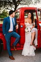 Sheath/Column Sweetheart Lace Sweep Train Wedding Dresses