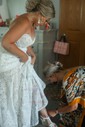 Sheath/Column Sweetheart Lace Sweep Train Wedding Dresses