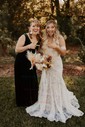 Sheath/Column Sweetheart Lace Sweep Train Wedding Dresses