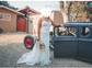 Sheath/Column Sweetheart Lace Sweep Train Wedding Dresses