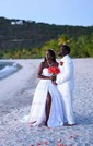 Ball Gown/Princess V-neck Satin Sweep Train Wedding Dresses With Split Front