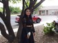 Ball Gown Illusion Lace Satin Long Sleeves Two Piece Prom Dresses