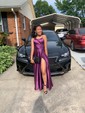 A-line Scoop Neck Satin Prom Dresses With Ruched