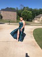 A-line Scoop Neck Satin Prom Dresses With Ruched