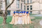 A-line Scoop Neck Satin Prom Dresses With Ruched