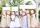 A-line Scoop Neck Satin Prom Dresses With Ruched